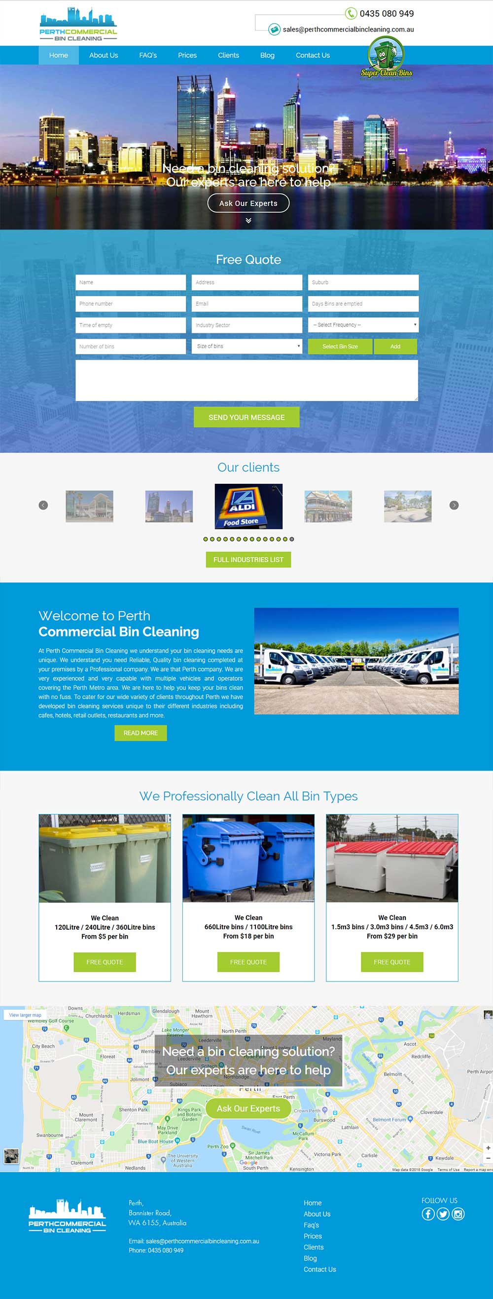 Perth Commercial Bin Cleaning